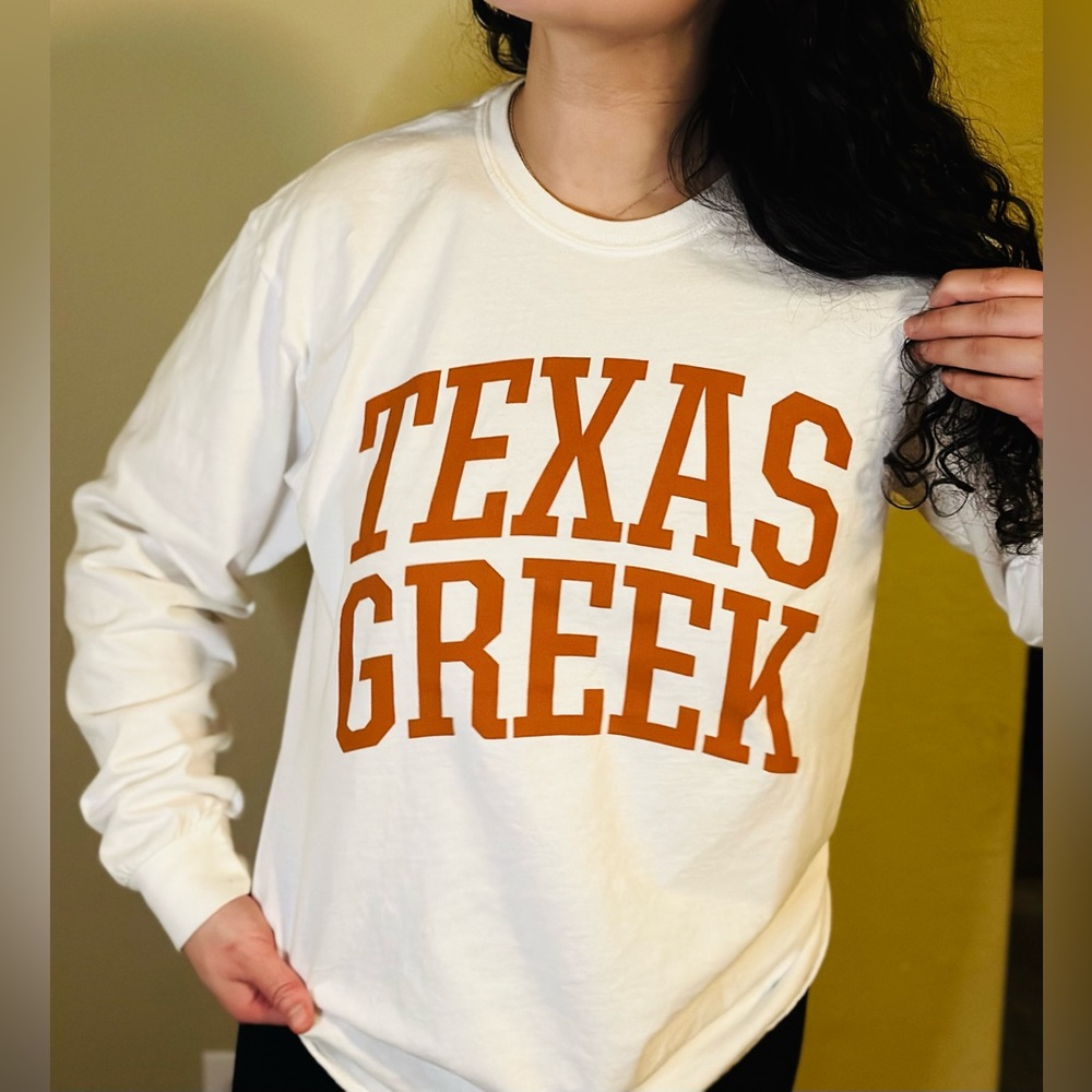 Texas Greek Sweatshirt 🧡